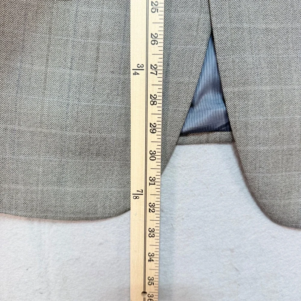 Pendleton Wool Blazer Herringbone Plaid Two Button‎ Sport Coat 42 Short,Business